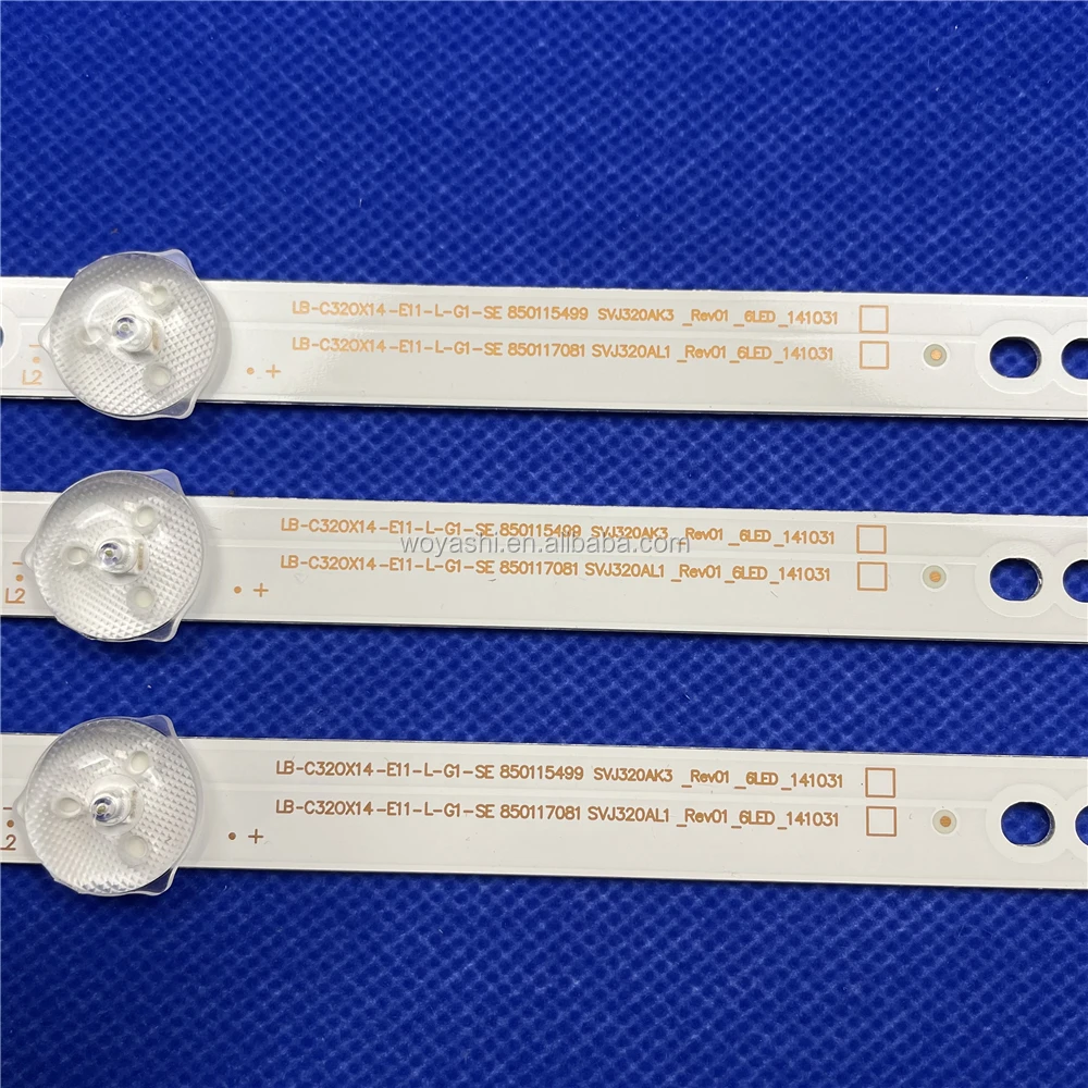 562mm LED backlight 6LEDs for Changhong Hisense 32 inch LED TV LCD SVJ320AG2 130307 32D2000 SVJ320AL1 LB-C320X14 SVJ320AK3