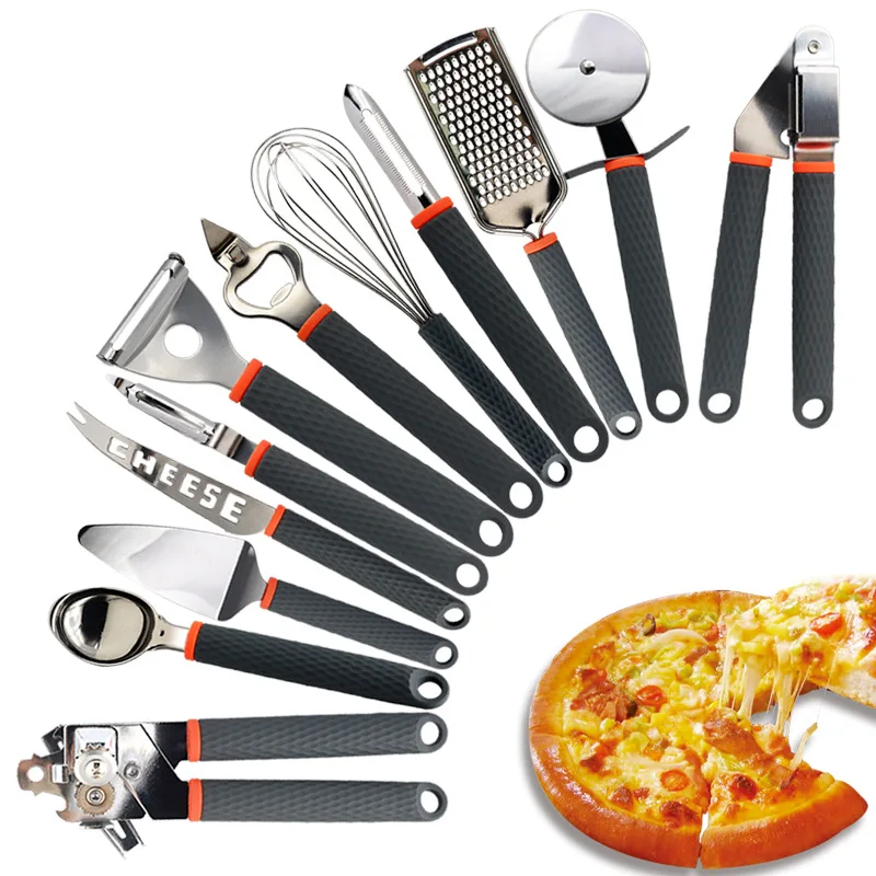 Wholesale kitchen tools garlic press pizza cutter cheese baking tools grater peeler kitchen accessories