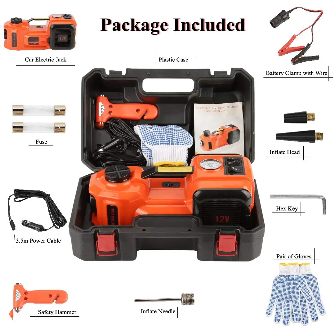 Atlifix 12V DC 5T Capacity Electric Hydraulic Jack 5 ton electric car jack 5t electric jack