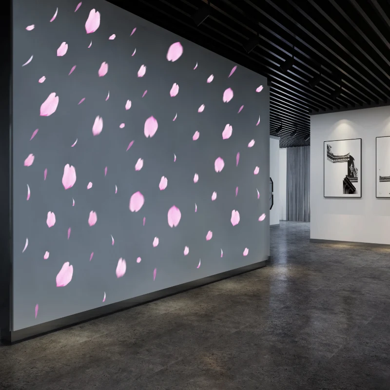 85W indoor falling flowers Fluttering dynamic atmosphere creative projection light non waterproof floor and wall decoration