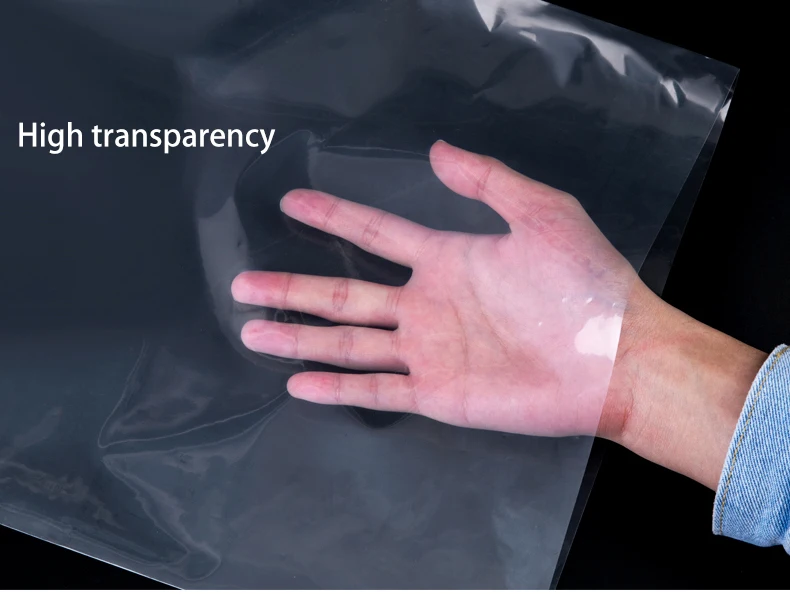 Lightweight Flat Open End Large Clear Plastic Poly Bags for Food Storage Packaging