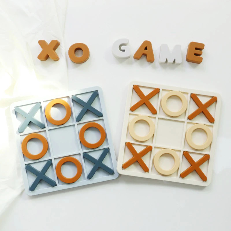 SongYi Wooden Nine Square Grid XO Board Flying Chess Parent Child Interactive Battle Board Game Educational Toys