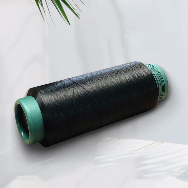 stock lot dty yarn black 75/36 75/72 150D/48F 300D/96F polyester filament textured yarn