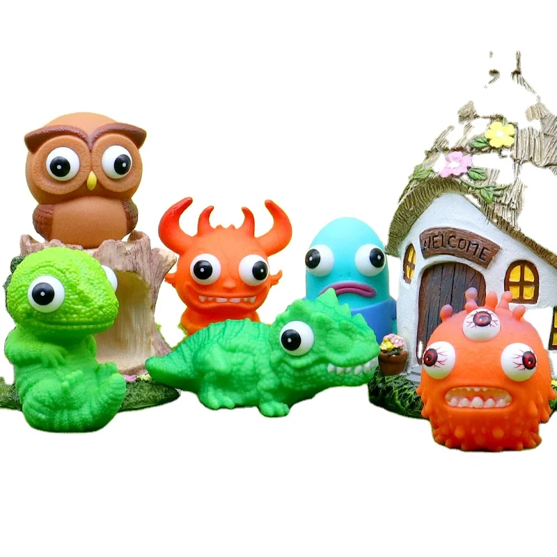 Заводская цена сжимающие игрушки игрушка кукла из ПВХ вентиляция сжимание забавные взрывные глаза животное модель