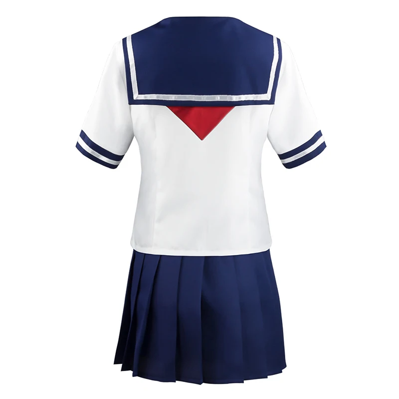 Game Yandere Simulator Ayano Aishi Cosplay Costume Girls JK Sailor Uniform White Blue Skirt Halloween Outfit Set