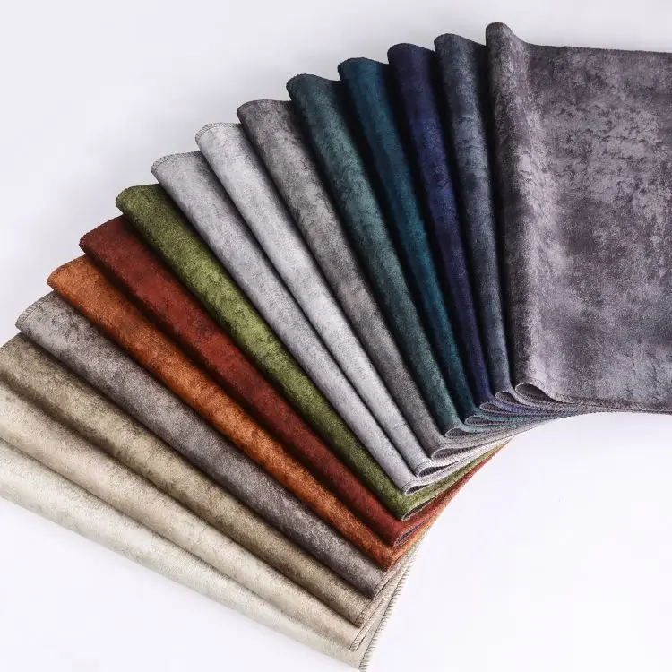 High Quality 100% Polyester Soft Printed Holland velvet sofa fabric