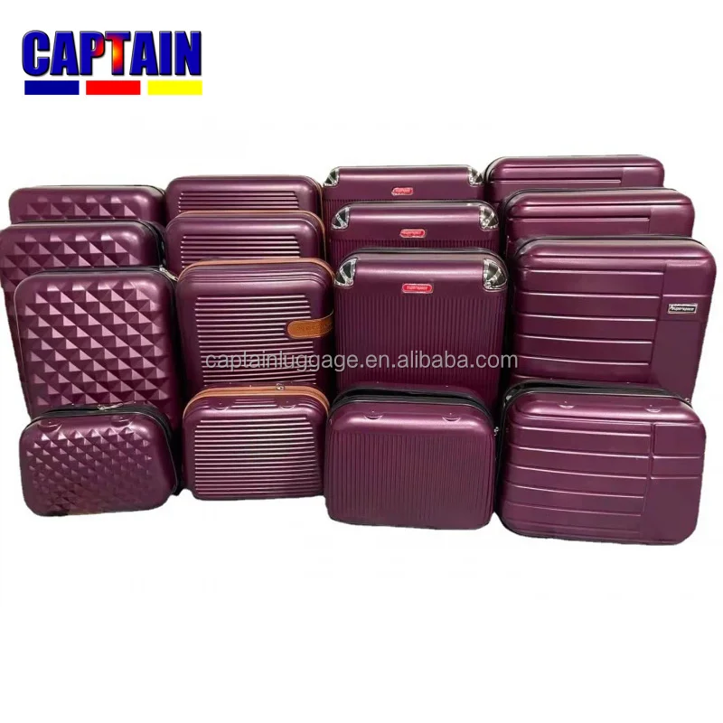 7PCS skd ckd Semi finished Abs Luggage Suitcase 12PCS