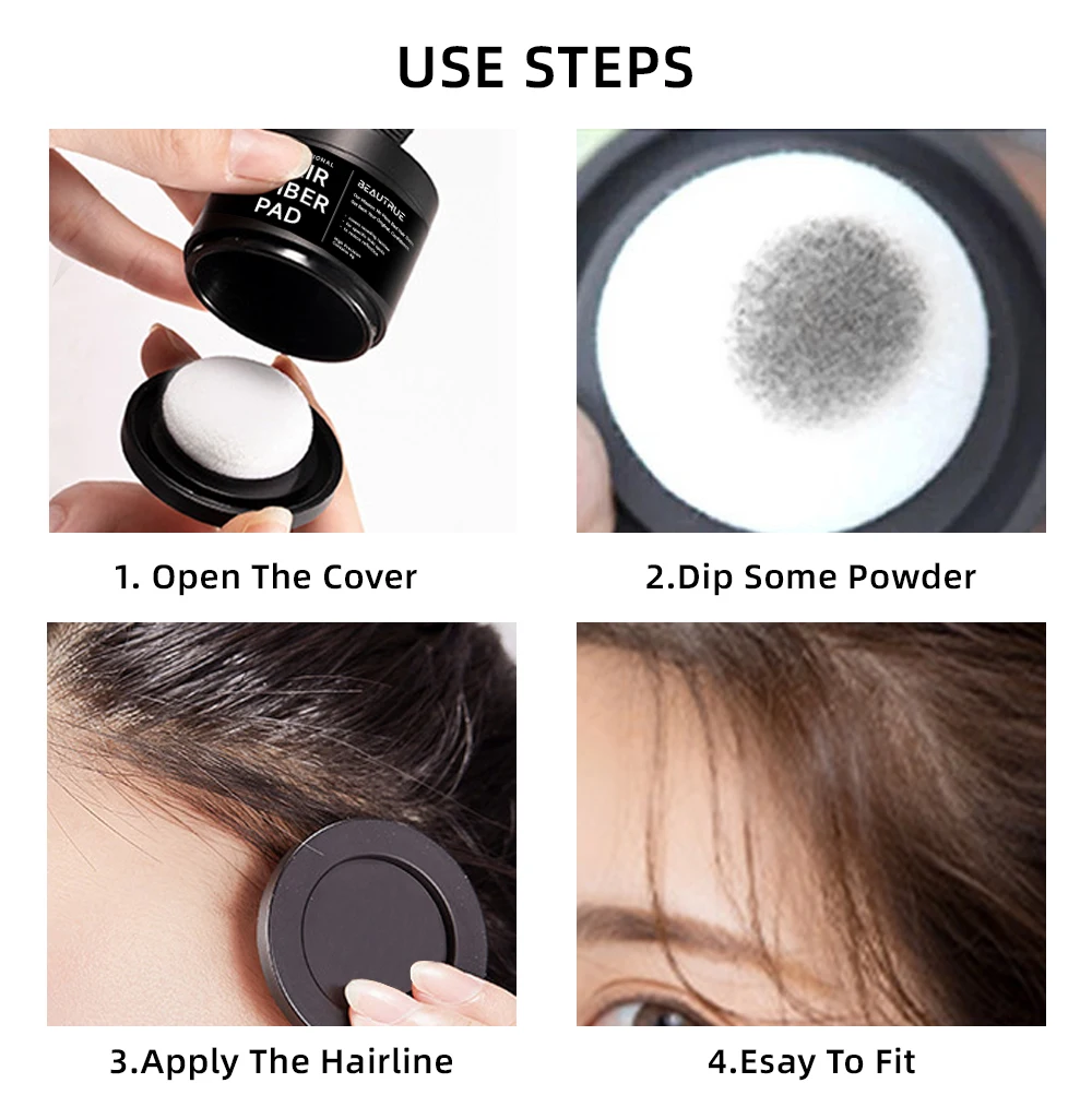 Source Factory Wholesale Custom Hairline Loss Concealer Powder Instantly Hair Color Shadow Cover Gray Hair Root Shadow Powder