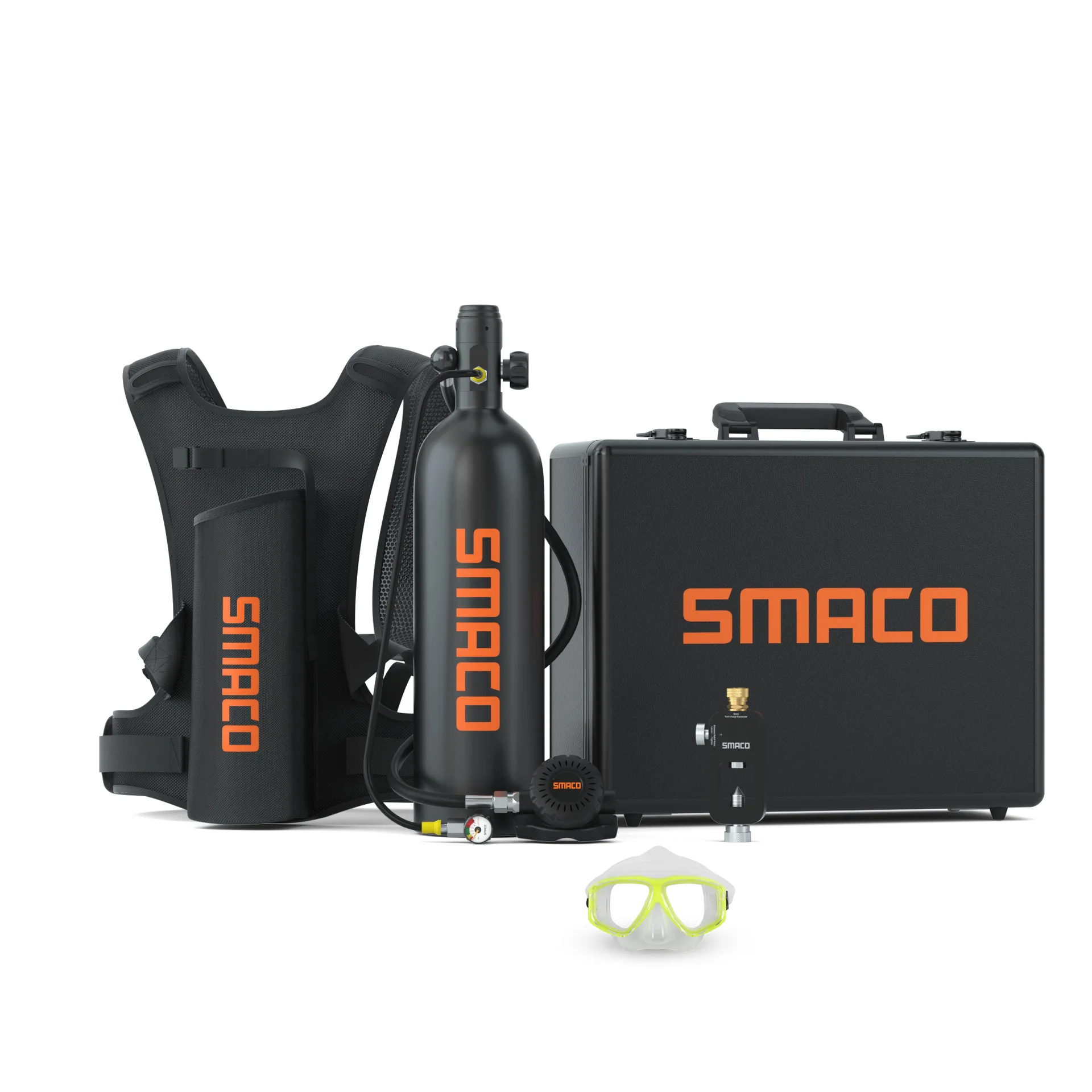 SMACO 2L S700Pro новый набор воздушный кислородный резервуар до 25-30 минут подводное плавание большой объем система подводного плавания комплект оборудования для дайвинга