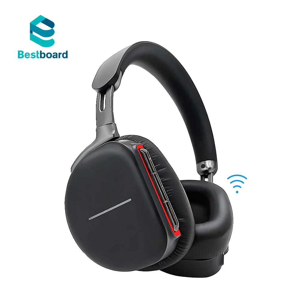 
Bestboard Online Usage Wireless BT5.0 2.4GHZ Headphones For Home Office Work Leisure Human Headphones MIC Microphone Foldable 