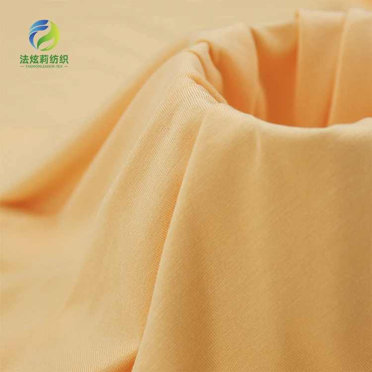 Eco-friendly  sustainable 170gsm  Lenzing Tencel 94%Modal 6%Spandex EcoVero Lyocell single jersey Knitted Fabric For T-shirt