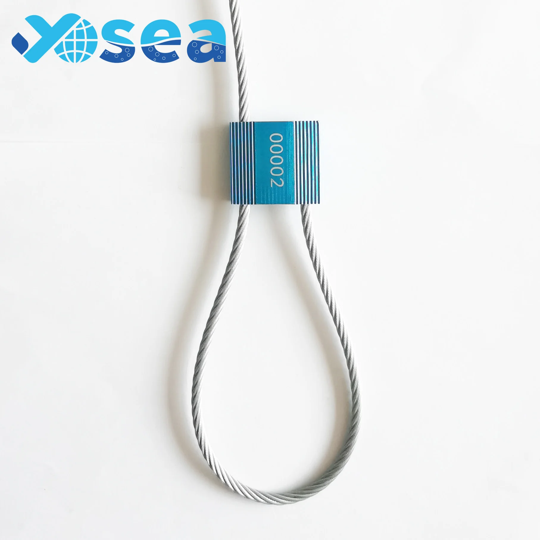 ISO17712 adjustable length safety cable lock logistics pp pull-tight security seal for container truck with number