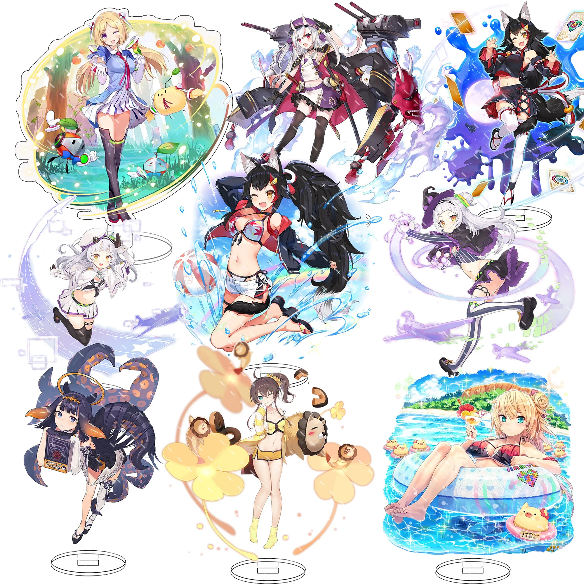 Аниме-модель Симпатичная Фигурка Hololive Vtuber Acrylic Usada Beijing Ora Uruha rusha hosiмати Suisei Inugami Korone сумки-подставки подарки