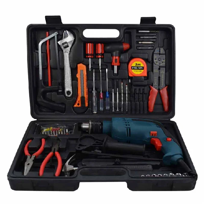 Лидер продаж 60 шт. новый ударный беспроводной дрель набор электроинструментов бытовой подарочный инструментов