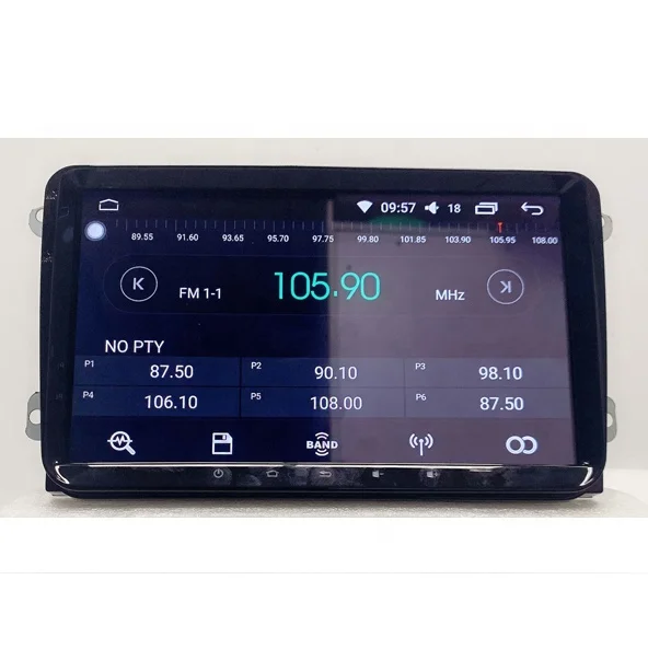 9 inch touch screen Android 9.0 built in GPS support MP5 Media Player Car DVD Player for VW UNIVERSAL