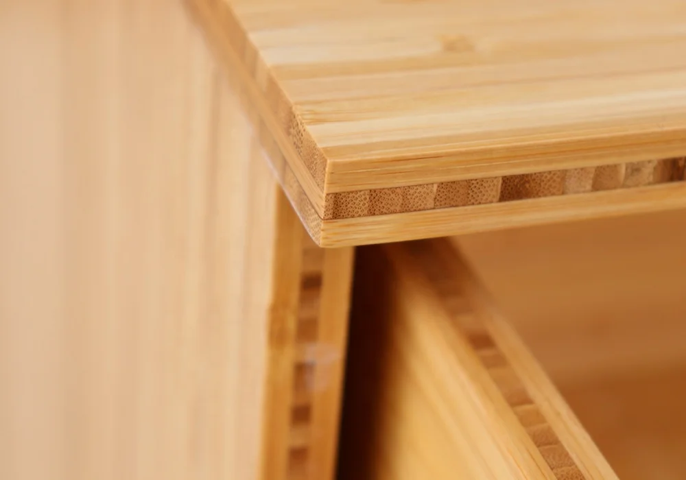 New Design Freestanding Office Furniture Bamboo Chest Storage Cabinet With 3 Drawers