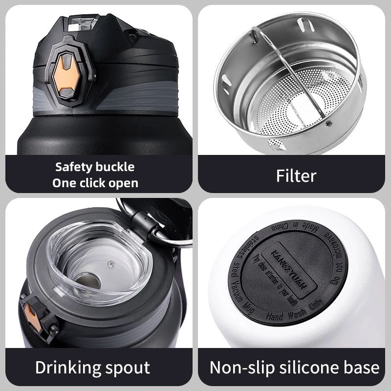 BSCI Factory Bike Sport Drinking Water Bottle 316 Stainless Steel Thermos Coffee Vacuum Flasks