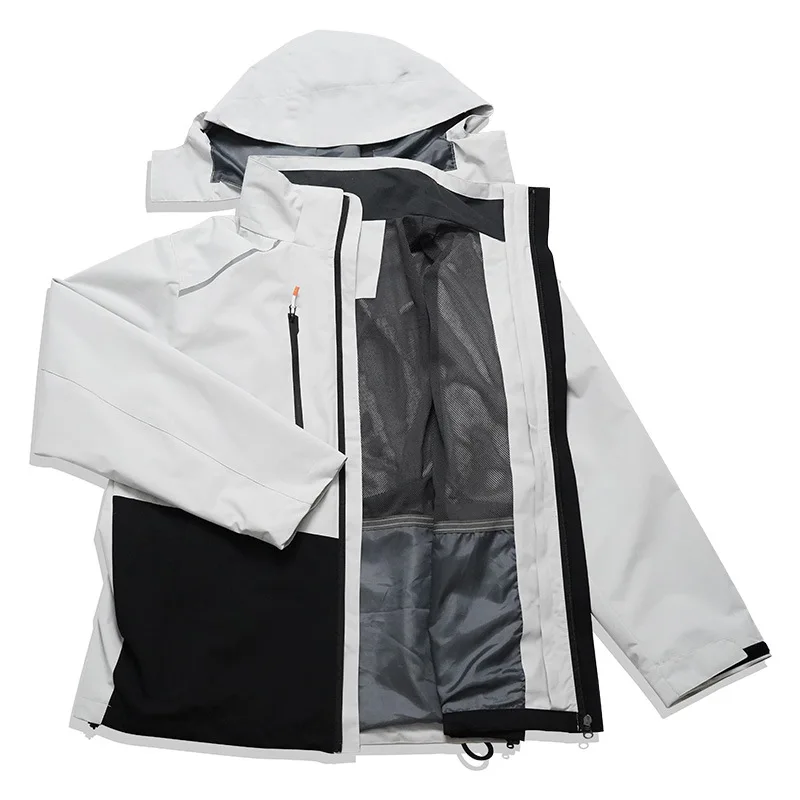 OEM Custom Design Unisex 3 In 1 Jacket Warm Waterproof And Windproof Jacket Functional Outdoor Hooded Jacket
