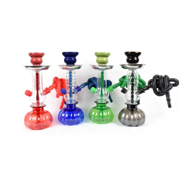 Factory Wholesale Easy Use Portable Disposable Shisha Single Hose Single-use Glass Shisha Hookah