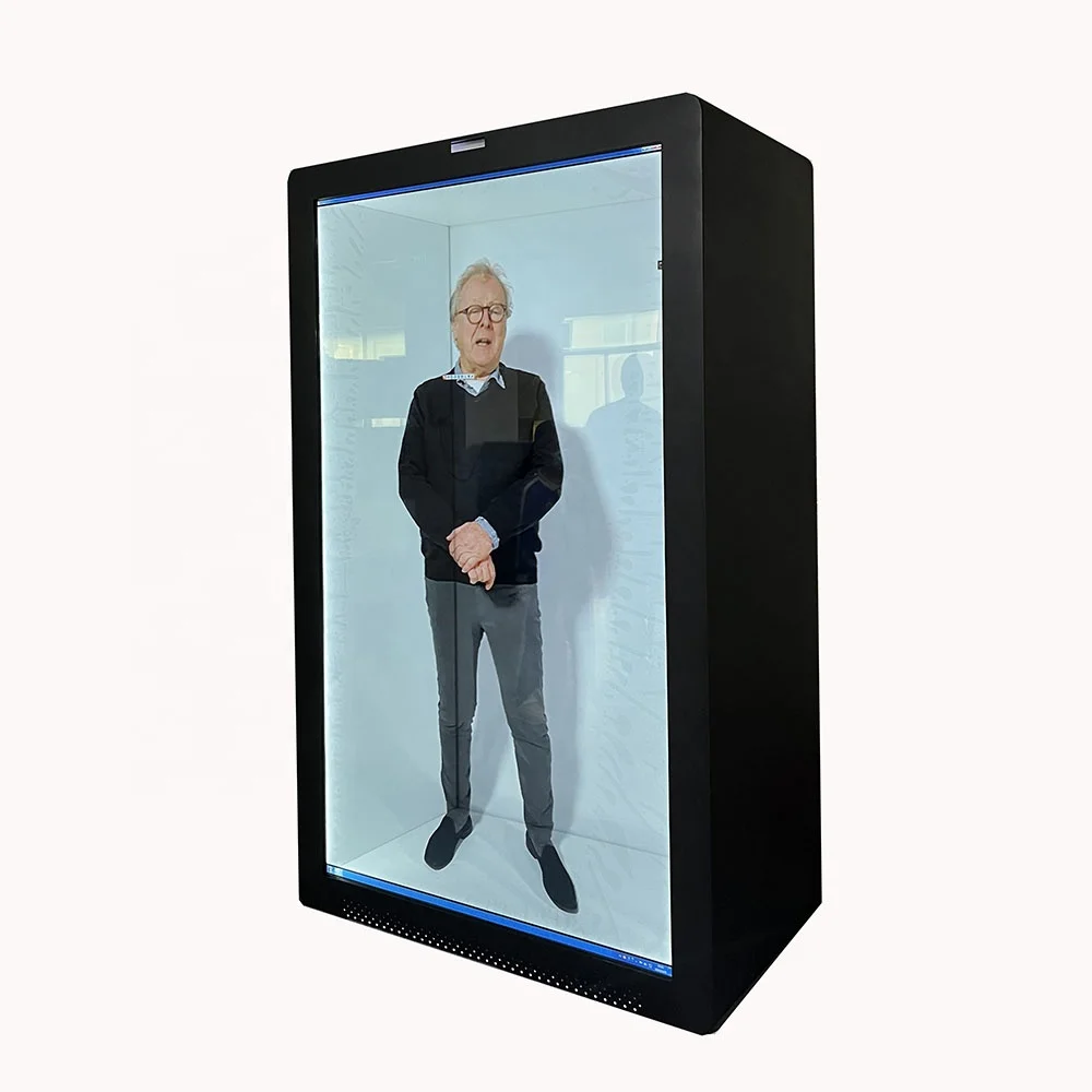 Factory Custom Advertising Event Indoor Large tlcd lcd Transparent LED 3D Screen Refrigerator Display Panel