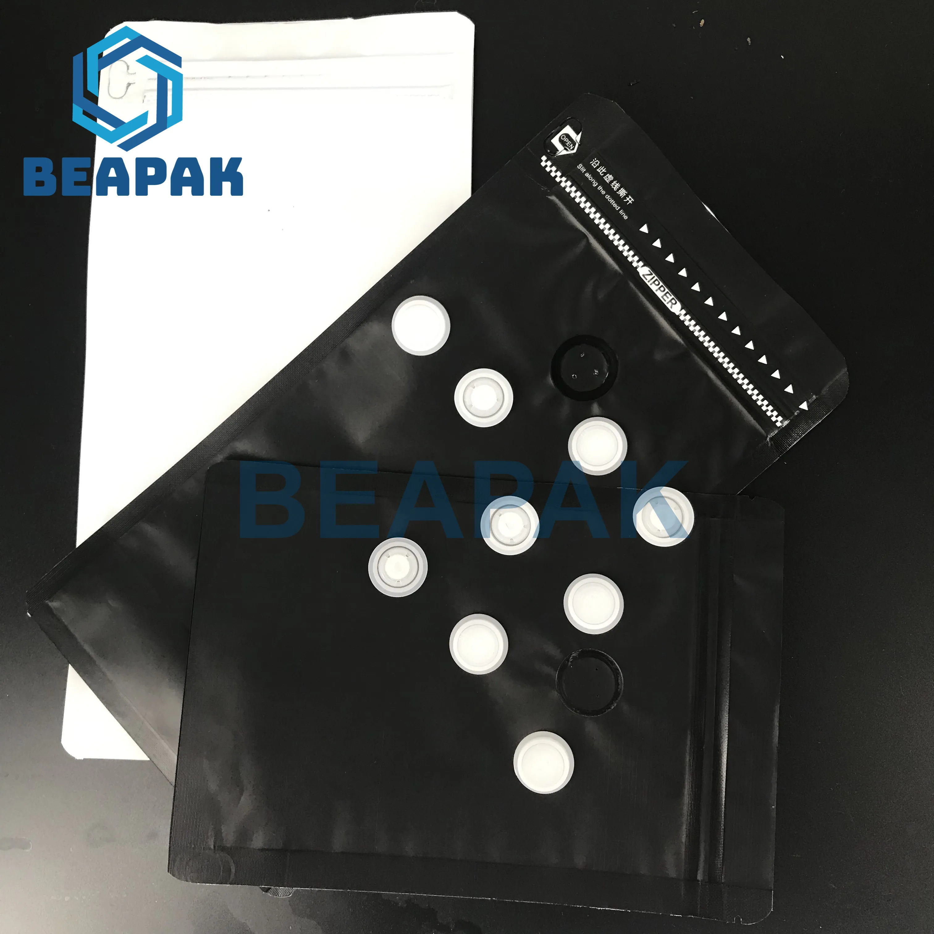 Factory One way degassing plastic valve Coffee beans Packaging Bag degassing valve