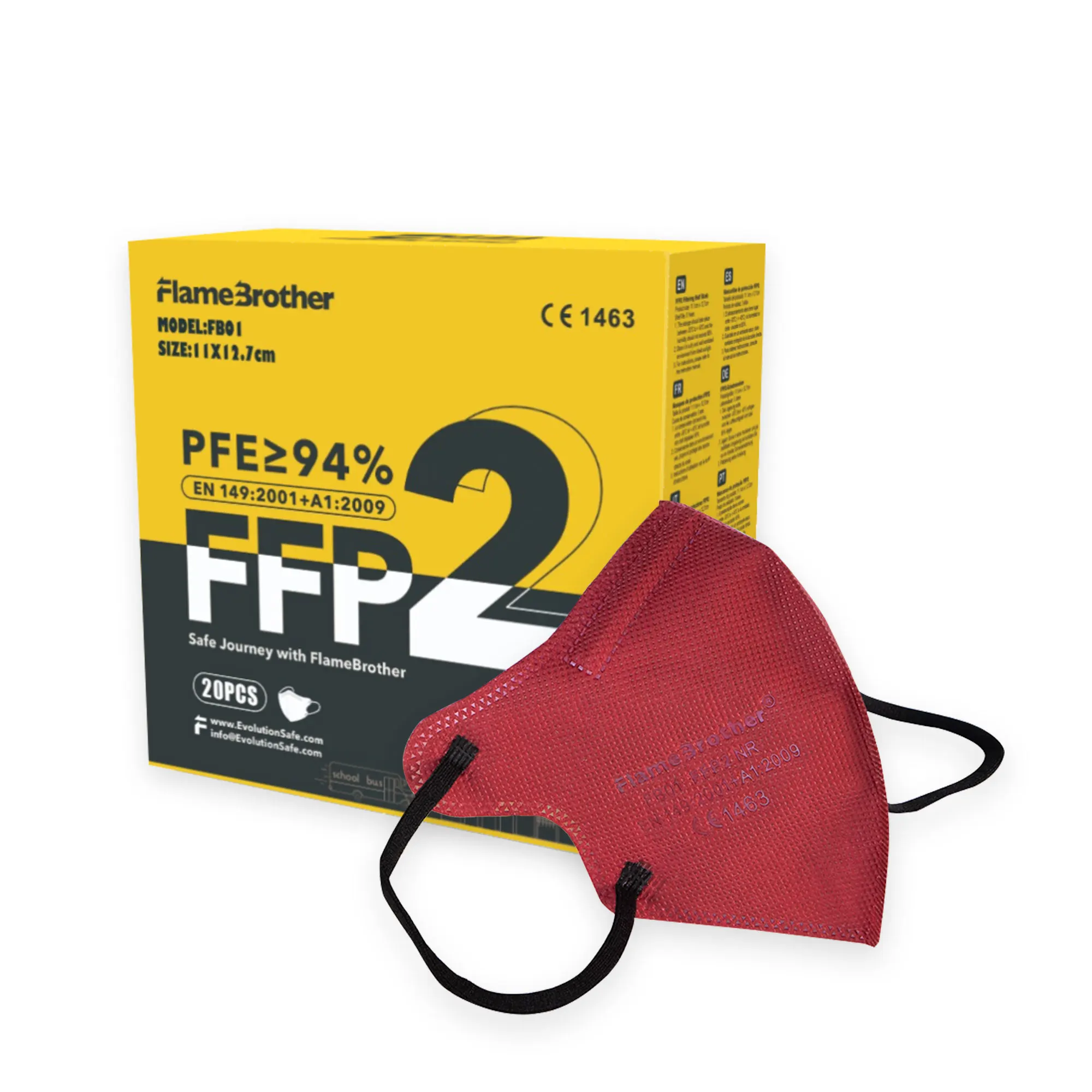 Evolution FFP2 Mask  EN149 FFP2 Face Masks Particulate Filter Respirator FFP2 facemask Dust Mask Disposable ffp2mask