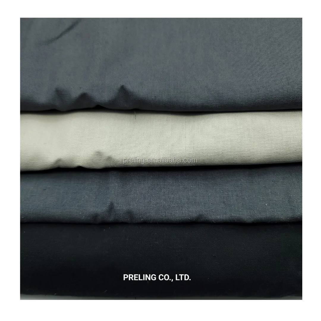 Eco friendly organic  sustainable 55% Hemp 45% organic cotton 11S 210GSM  canvas natural fabric for pants shirts babies kids