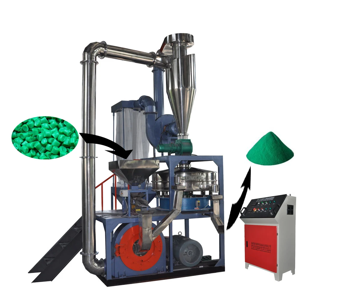 200kg/h PE pulverizer plastic powder mill machine for PP ABS