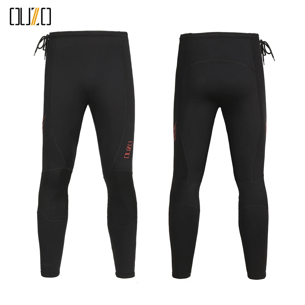 Wholesale 1.5mm Black Long Snorkeling Sailing Trousers Leggings Swimming Warm Diving Surfing Neoprene Wetsuit Pants for Men Wome