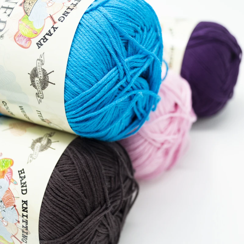 
BANNER CROCHET YARN COTTON FOR HAND KNITTING DIY 