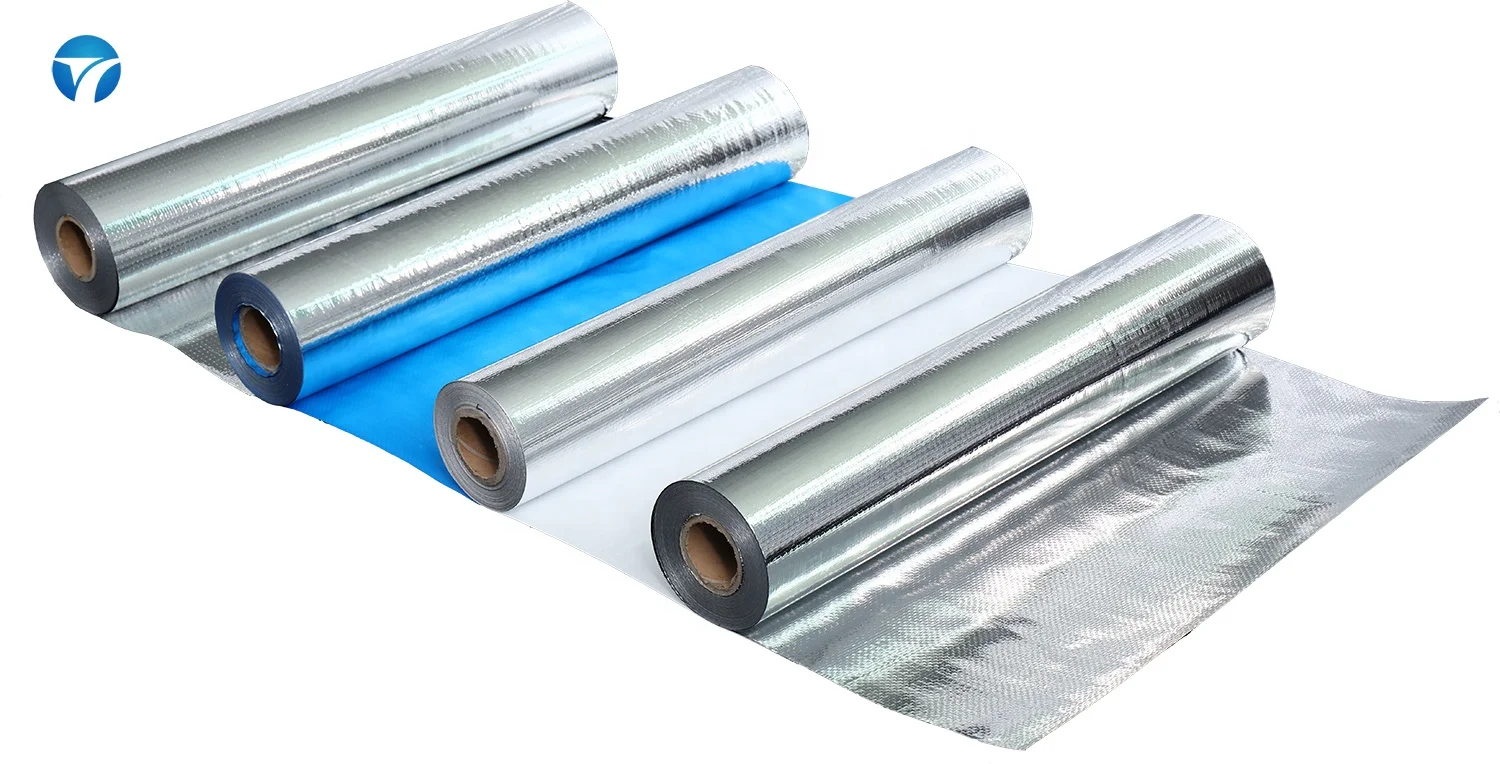 perforated aluminum foil fiberglass vapor barrier foil insulation aluminum foil roll roof sarking radiant barrier