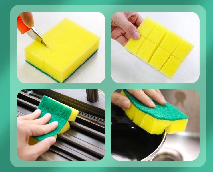 Dish Sponges For Washing Dishes, For Kitchen Sink Scrub Sponges Kitchen Cleaning Sponges Pack For Household Use