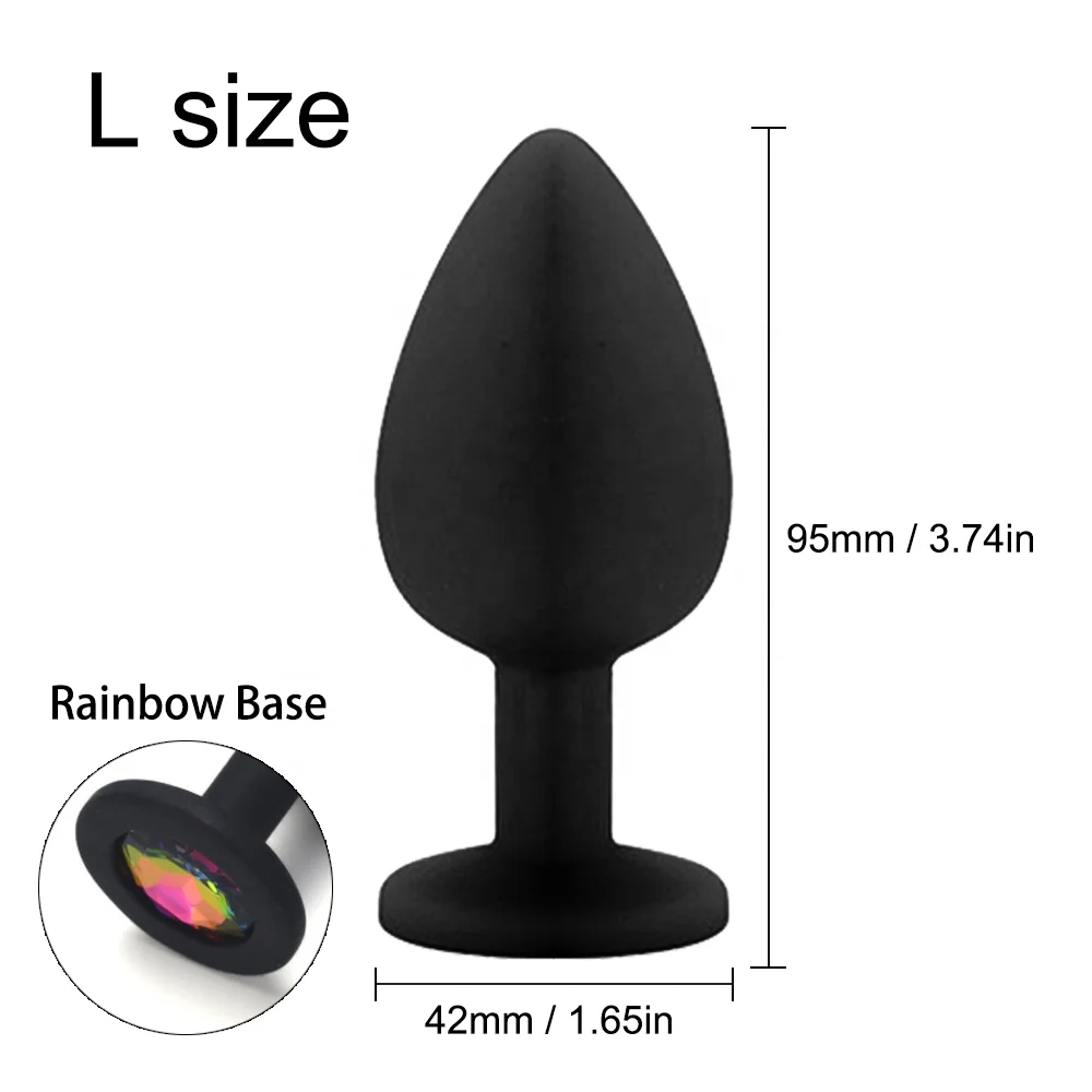 OEM Silicone Butt Plug 3 Sizes Sex Shop Adult Silicone Jewelry Anal Trainer Sex Prostate Backyard Toy Anal Butt Plug for Women