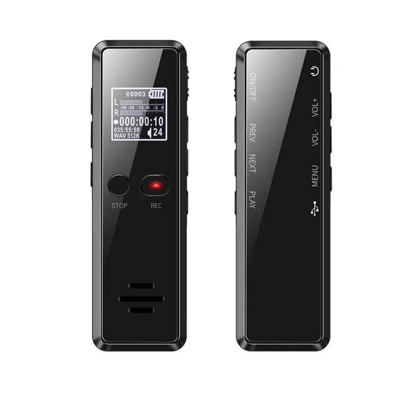 New professional Dictaphone VR106 Recording Double Microphone MP3 Player Voice Activated Recorder Noise Reduction Voice Recorder