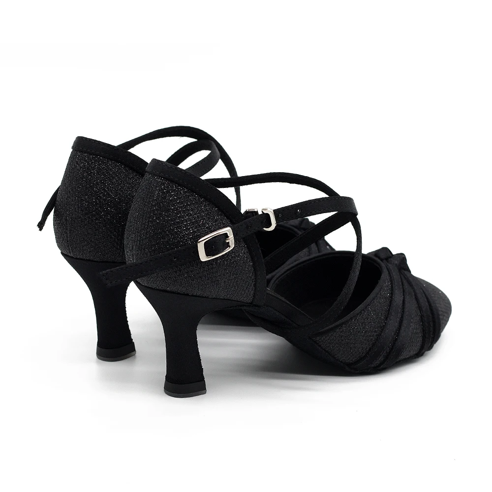 Ballroom/Salsa Dance Shoes Woman Purple Pink Ballroom Dance Dress