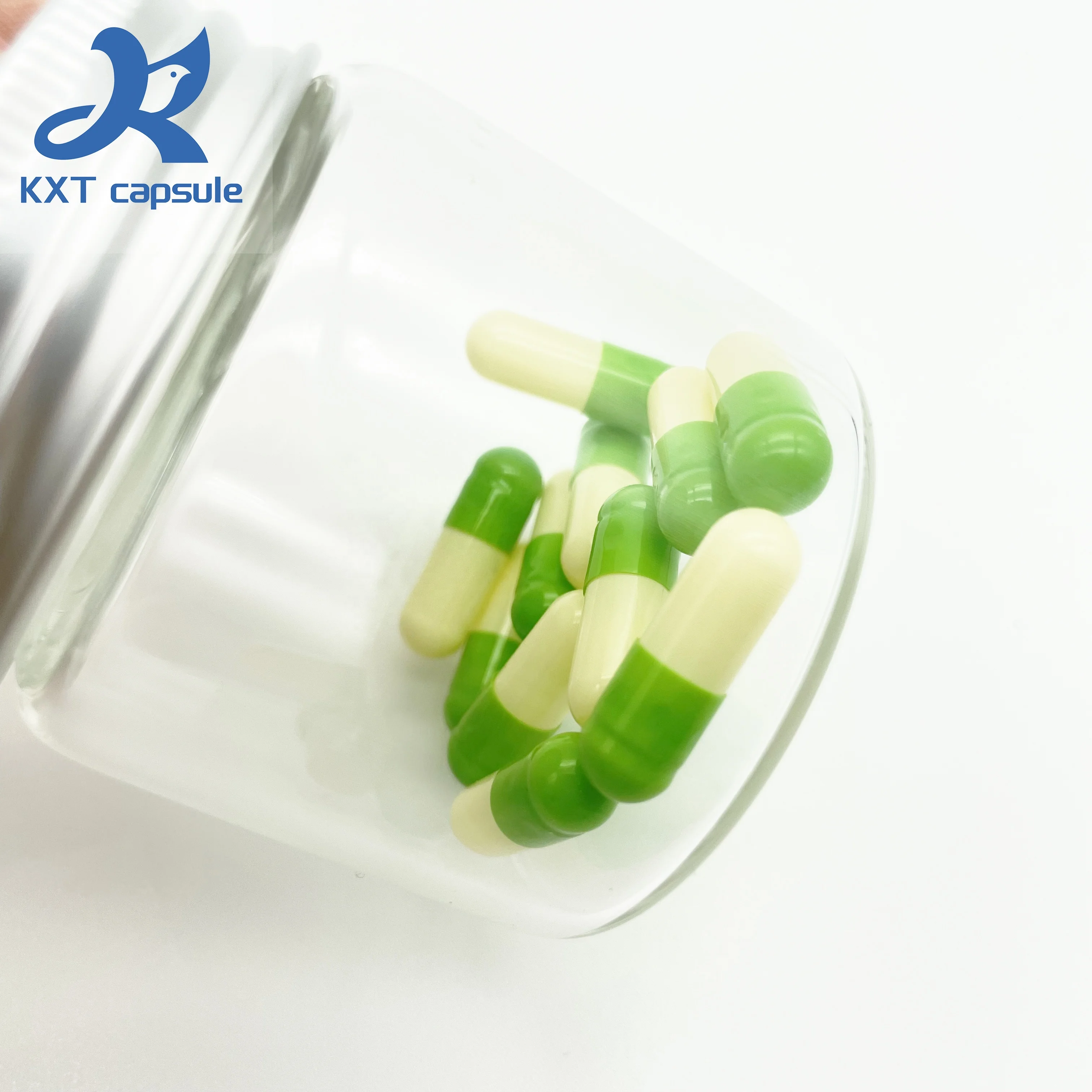 KXT Supply Separated Empty Capsules OEM Color Empty Gel Hard Gelatin Capsules Size #00 #0 #1 #2 #3 #4