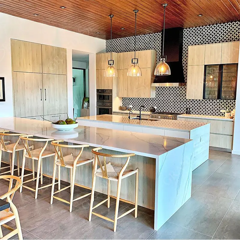 Myanmar Villa Project Kitchen Cabinet Affordable Modular Shaker Door Kitchen Cabinets