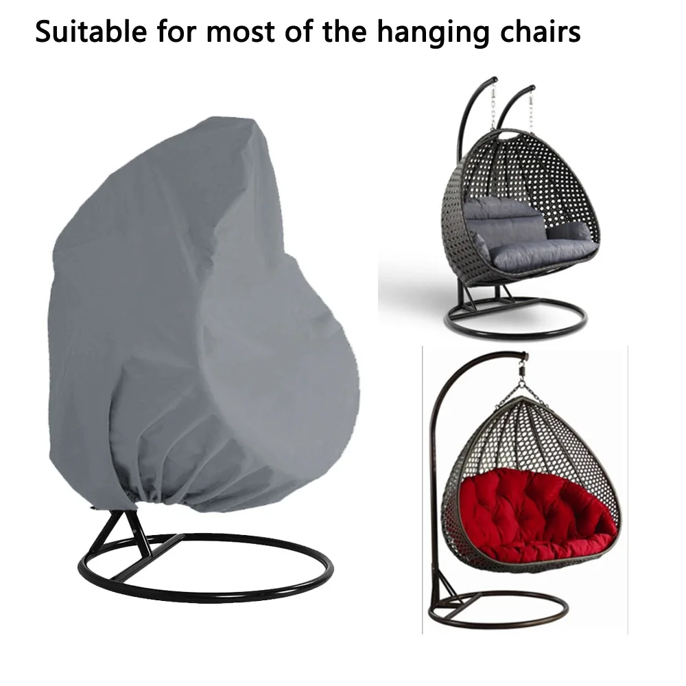 Protective Case Outdoor Hanging Waterproof Patio Chair Cover, Egg Swing Chair Dust Cover Protector With Zipper/