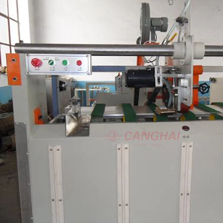 Hot sale Semi-automatic corrugated carton box gluer machine