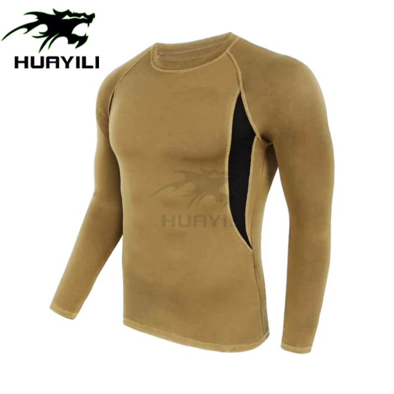 Men Long Sleeve comfortable Anti-odor Skiing Base Layer Thermal Underwear For Men