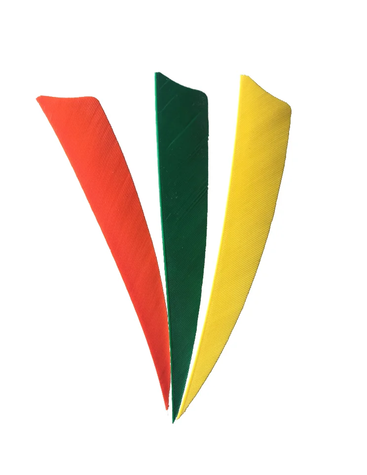 Wholesale DIY 4inch Dyed White Blue Turkey Feather Fletchings Pure Carbon Archery Hunting Arrows For fletching