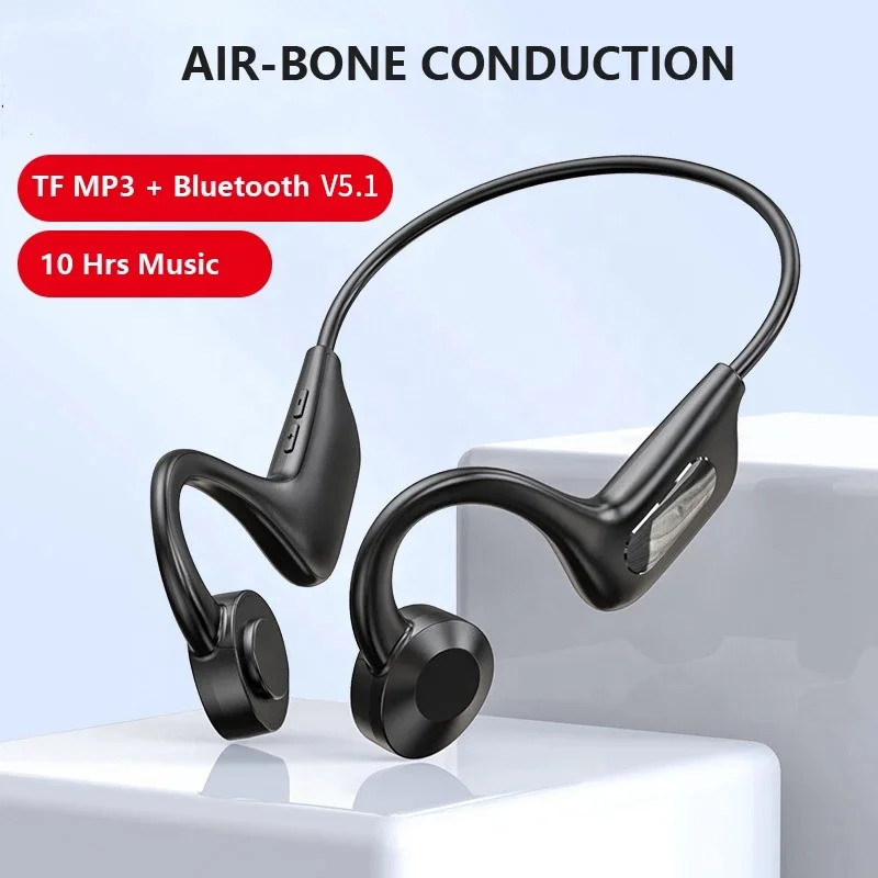 Высококачественные наушники bluetooth с костной проводимостью 5 1 водонепроницаемые беспроводные защитой от пота для спорта бега