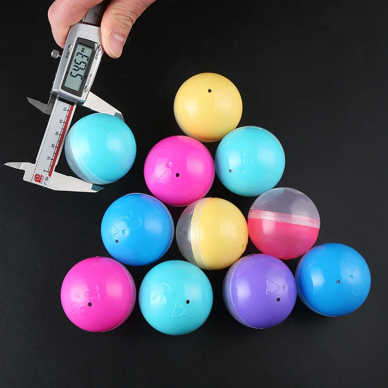 Hot Wholesale 55mm Candy Color Plastic Empty Capsule Ball For Vending Machine