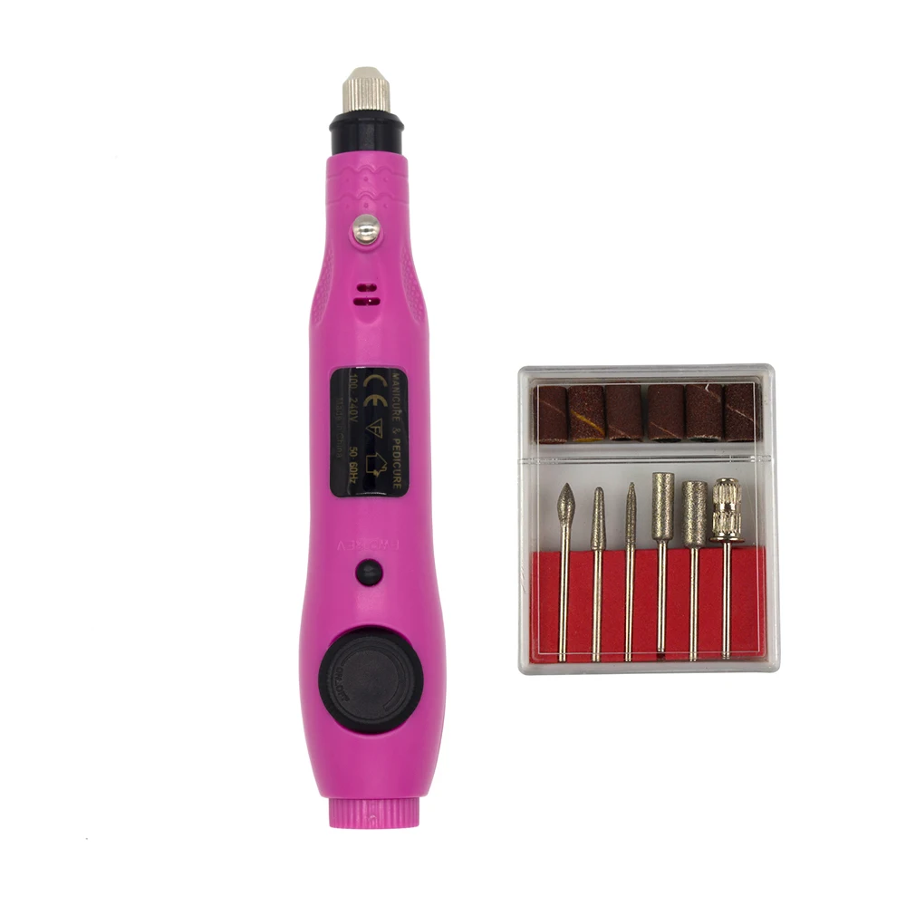 Cheap Professional USB Electric Manicure Machine Mini Nail Drill Pen 30000RPM Portable Shape File Use For