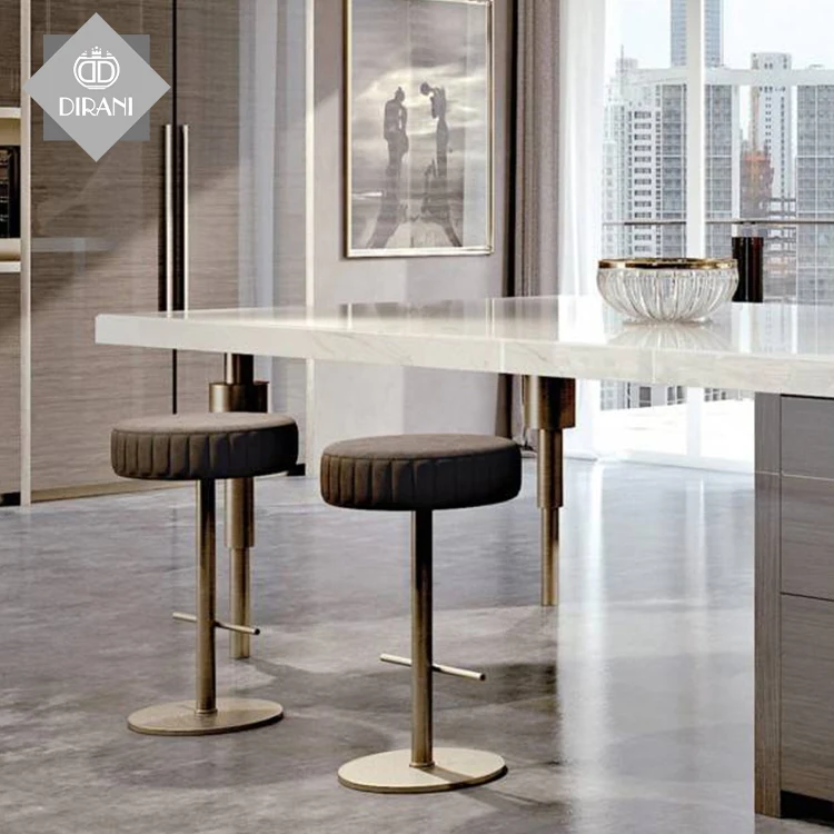 french style italian luxury bar counter with around bar stool furniture restaurant stool and table set