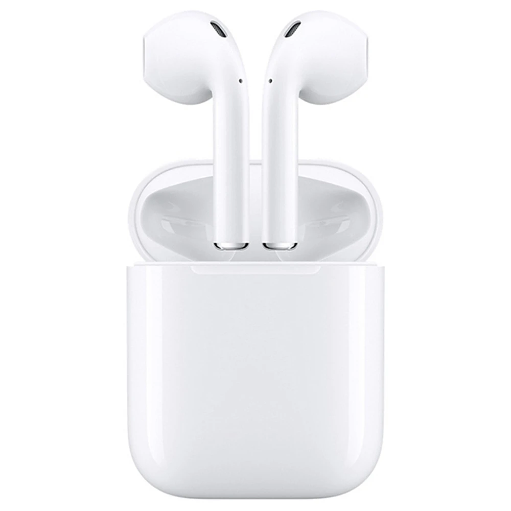 White Color Glossy Version  i12 TWS Wireless Earbuds Portable Earphone Binaural Call Version Headphone