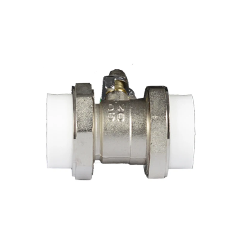Forged brass plated PPR ball valves are of high quality Made in China 1/2 inch