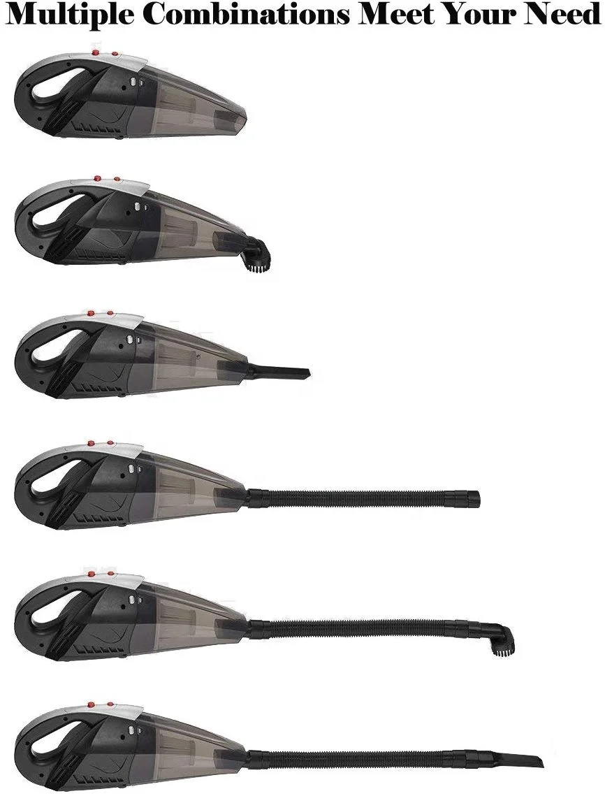 Portable  Car Vacuum Cleaner Wet and Dry Use 12V Handheld Car Vacuum Cleaner With LED Light