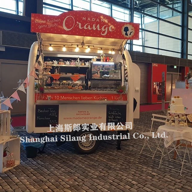 SILANG fully featured street franchise Ice cream Burger Fries Barbecue Food waffle trailer