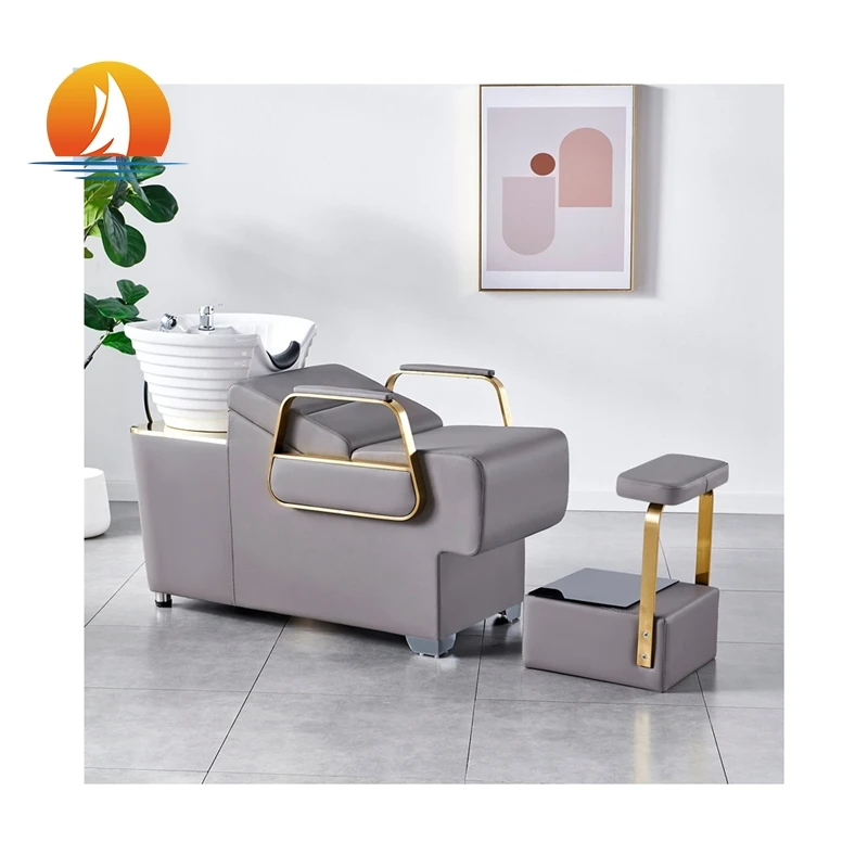 Salon Hair Wash Chairs Shampoo Bed With Ceramic Bowl Bed Head Shampoo Chair